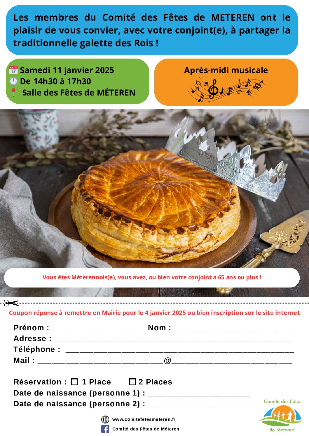 Inscription galette des rois 2025 🗓